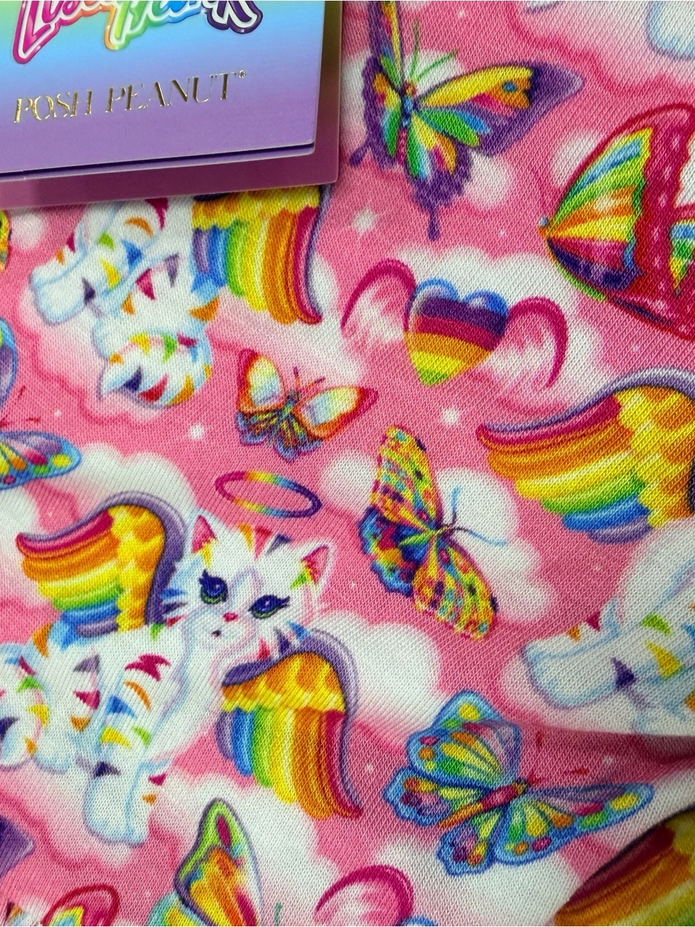 Posh Peanut x Lisa Frank Angel Kitty Ruffled Twirl Dress Long Sleeve NWT - Picture 5 of 5